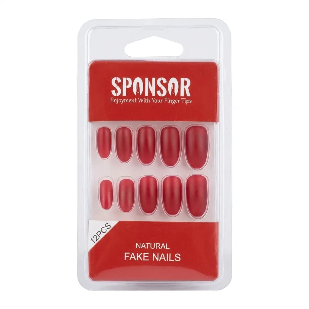 Sponsor Nails Ruby Red Color