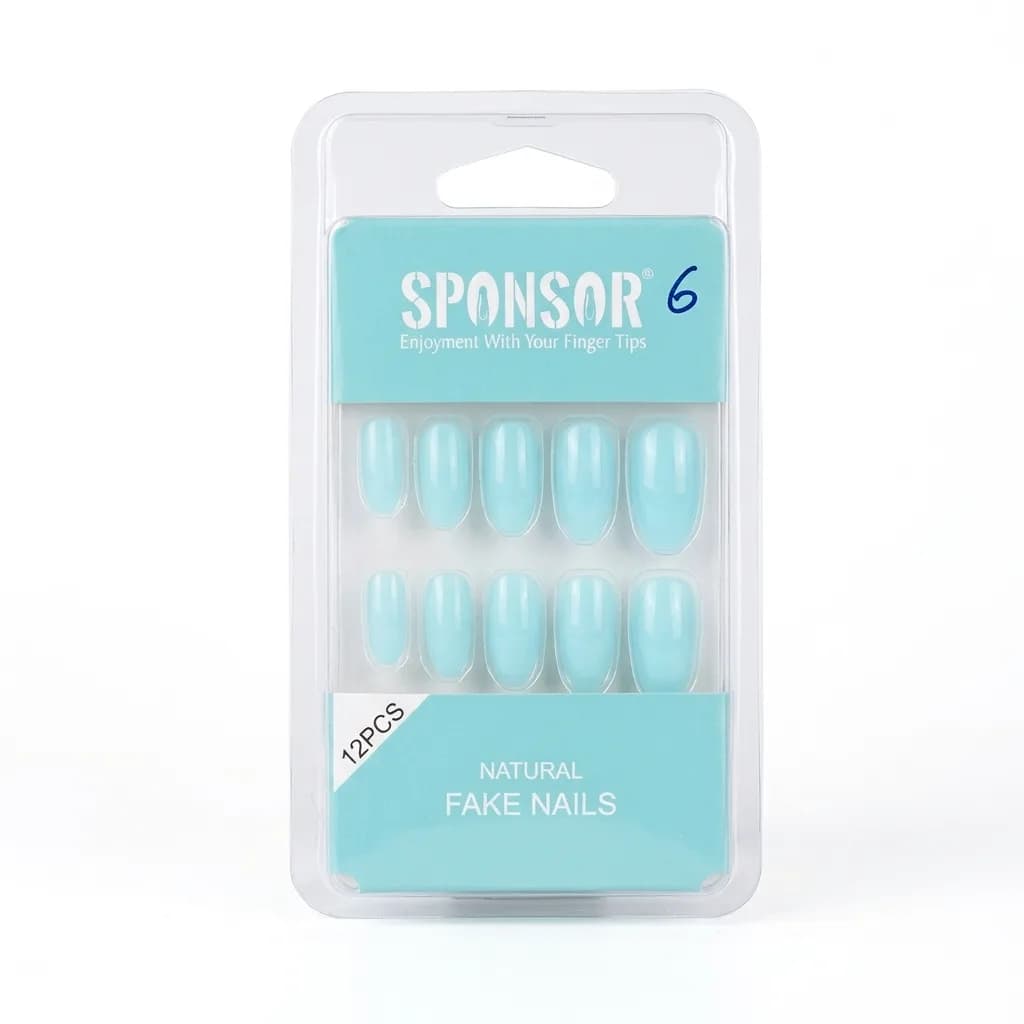 Sponsor Nails Light Aqua Blue Colour