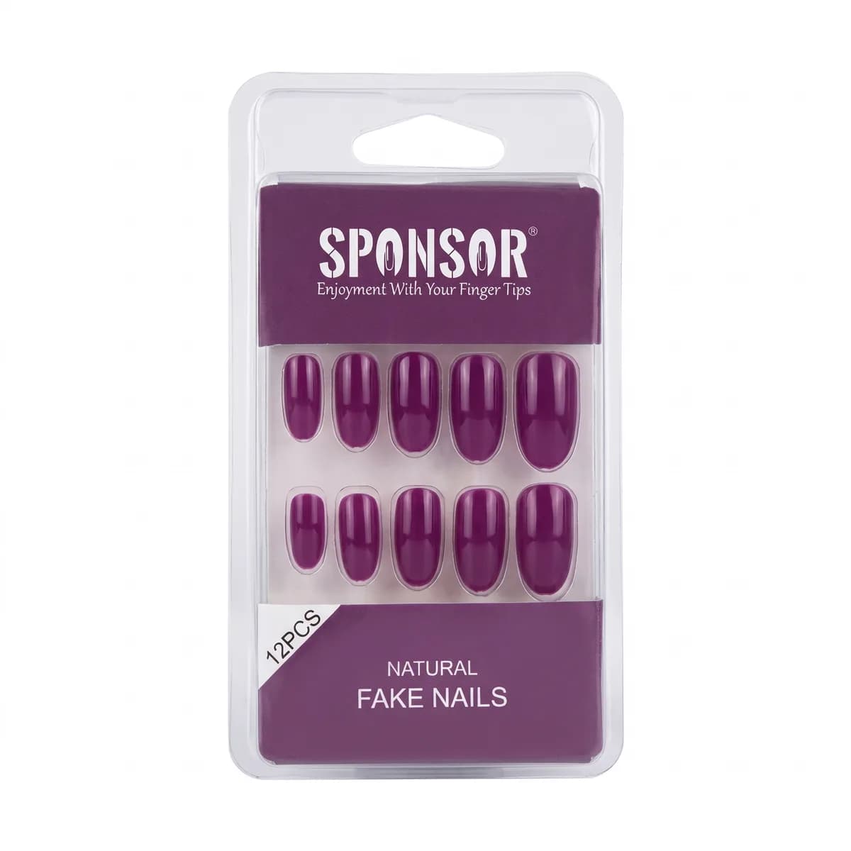 Sponser Nails Dark Purple Color