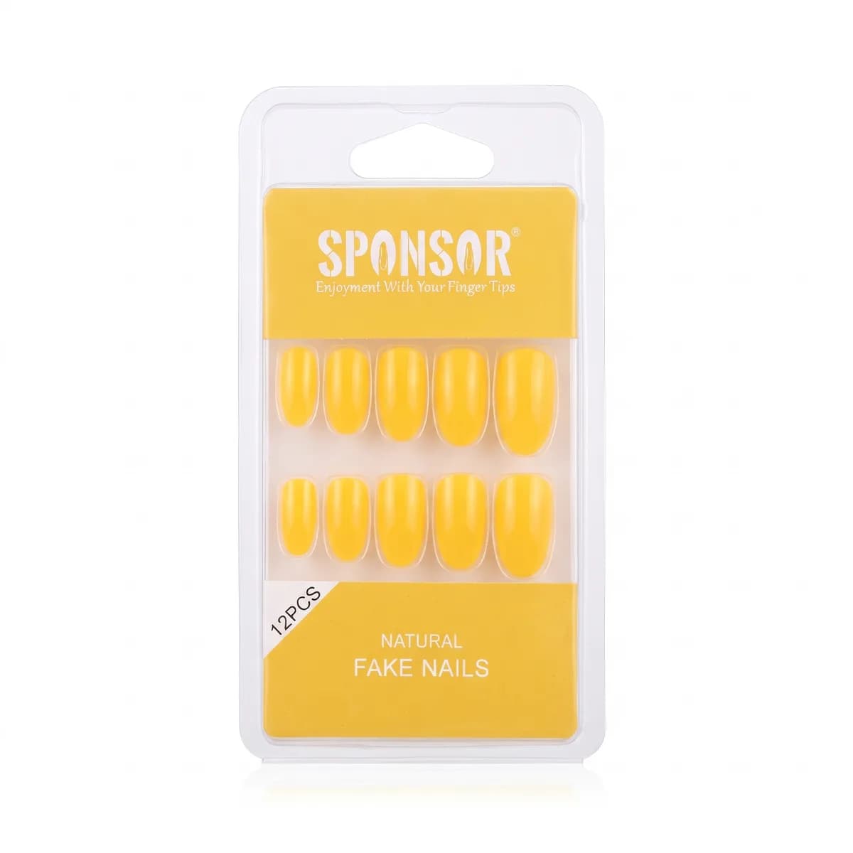 Sponser Nails Vibrant Yellow Color