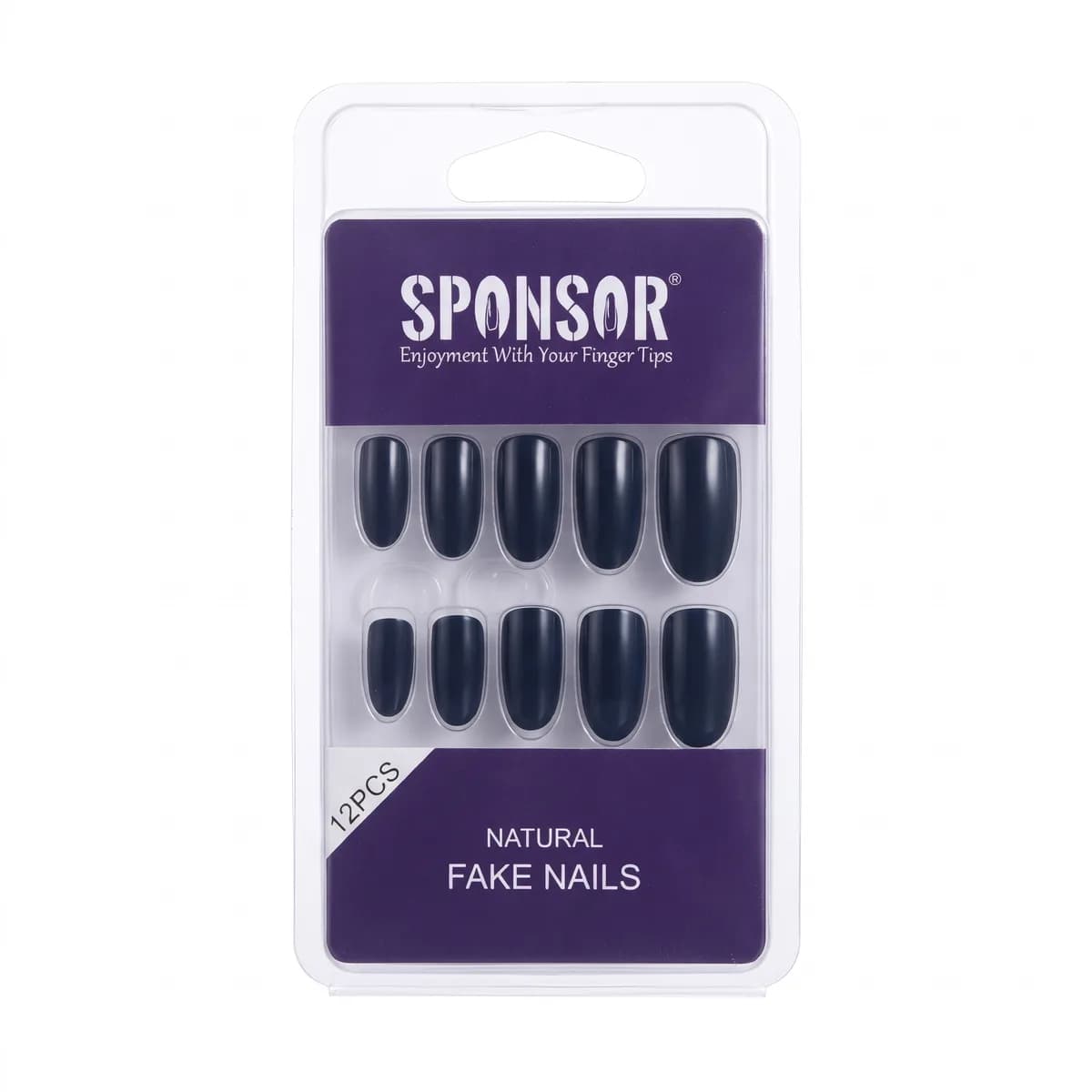Sponser Nails Dark Blue Color