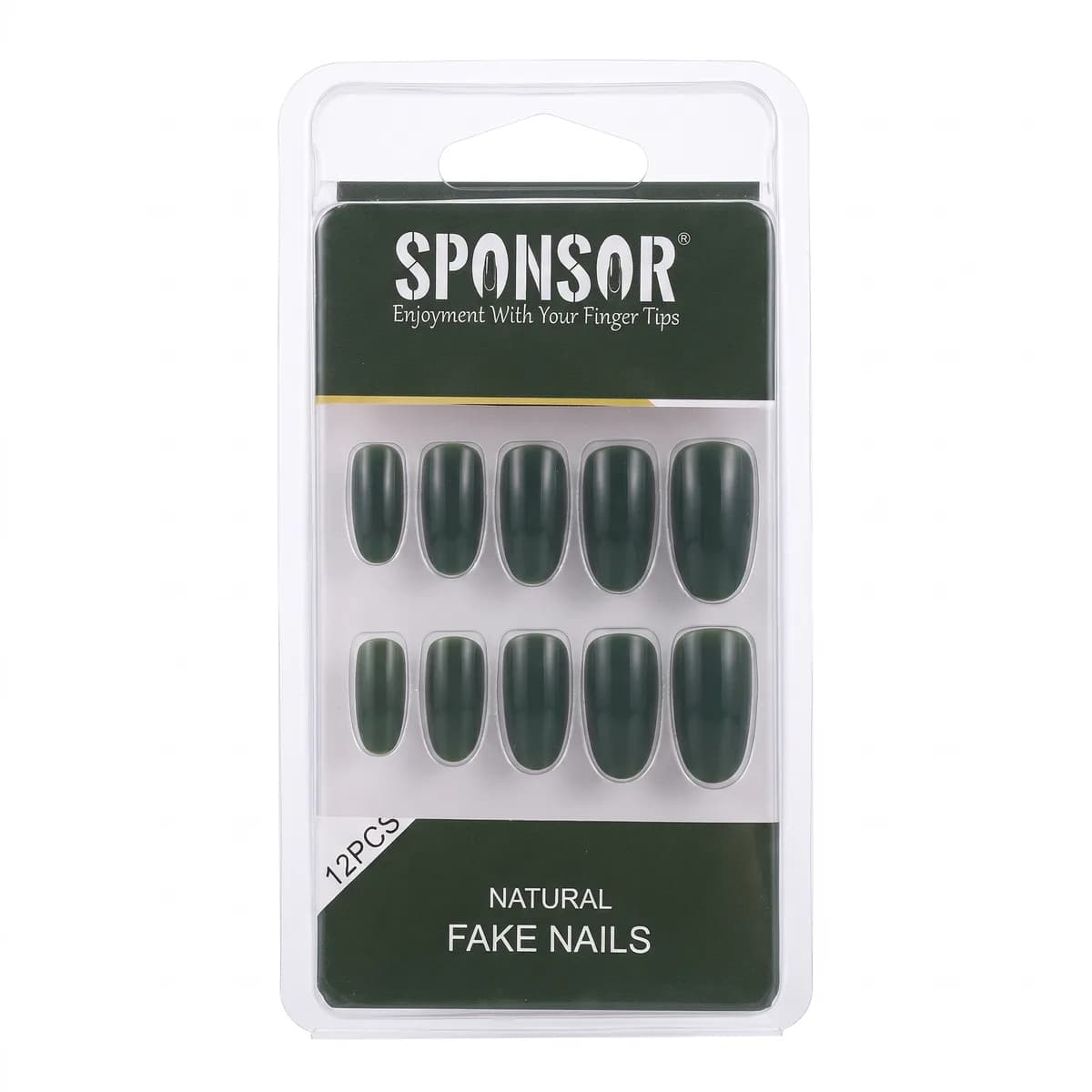 Sponser Nails Dark Green Color