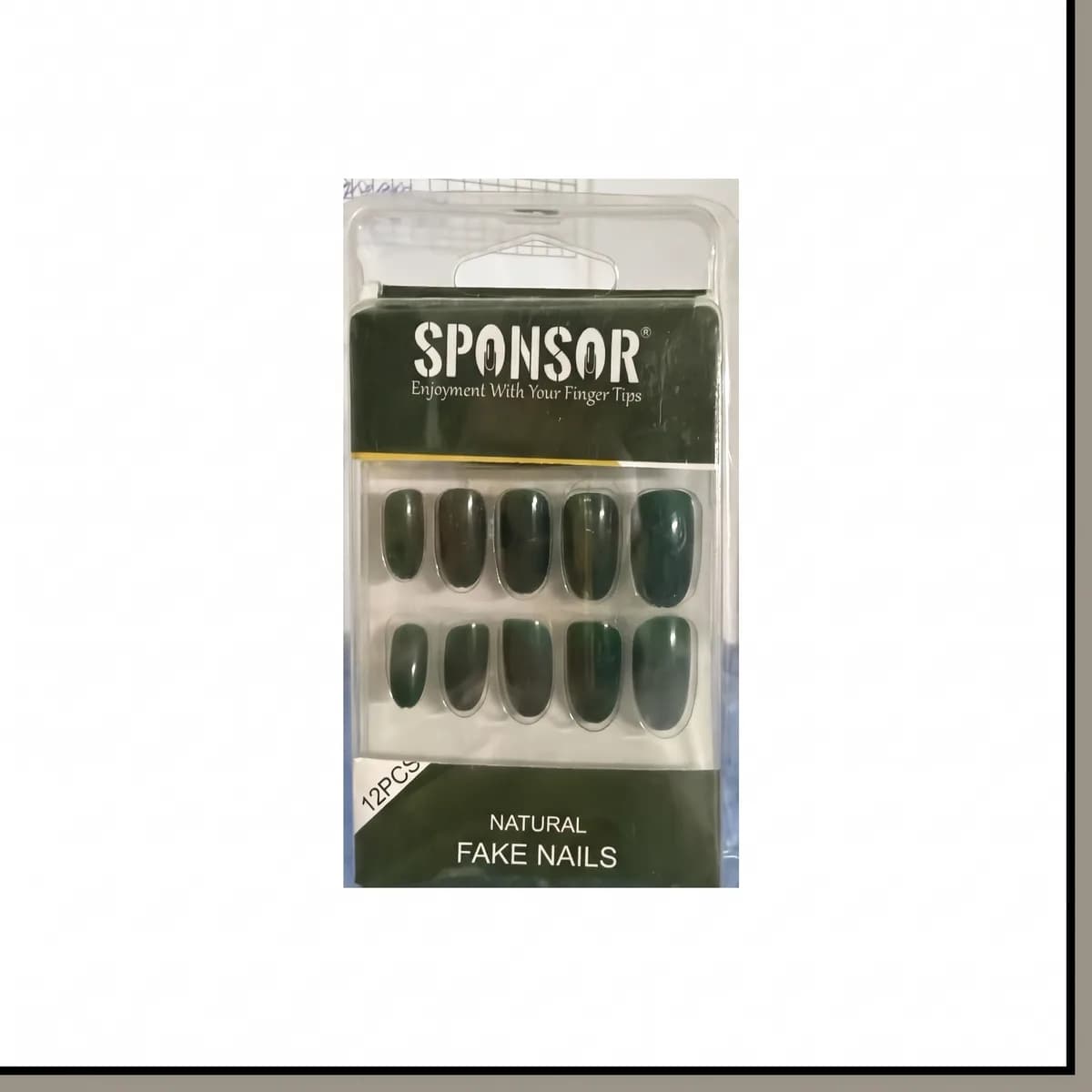 Sponser Nails Dark Grey Color