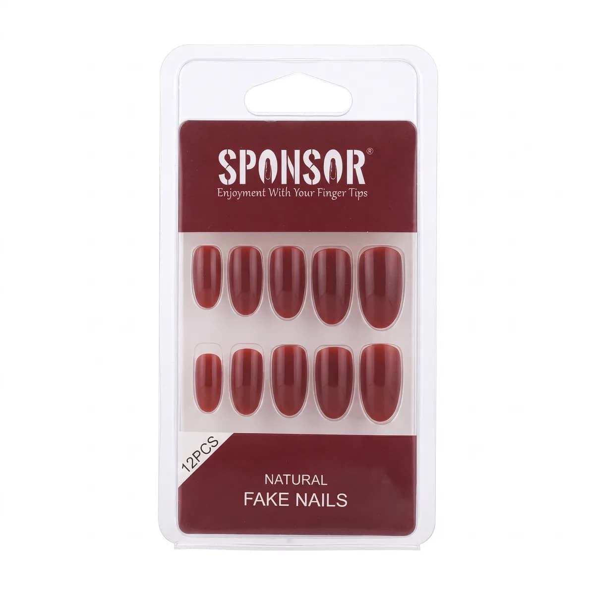 Sponser Nails Wine Red Color