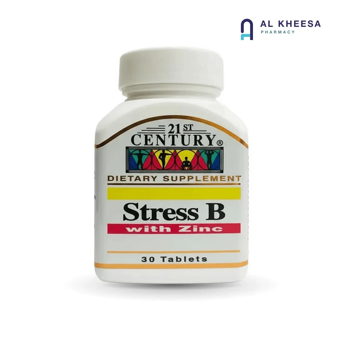 21 Century Stress B Complex with Zinc – 30 Tablets