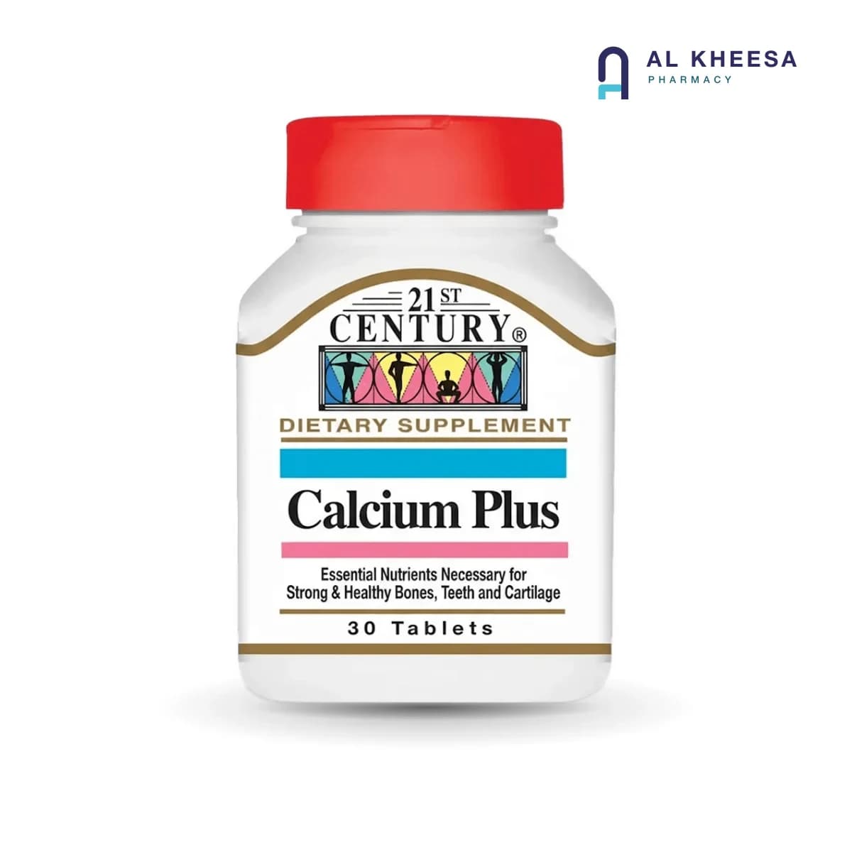 21st Century Calcium Plus Tablets – Bone and Teeth Support, 30 Tablets