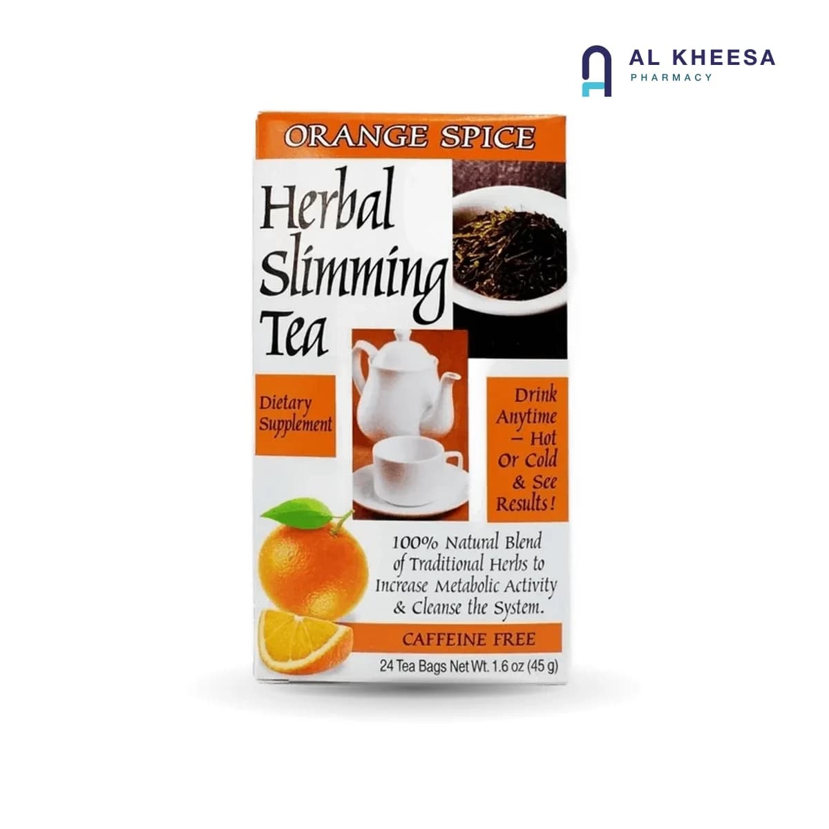 21st Century Slimming Herbal Tea Orange Flavor – 24 Tea Bags