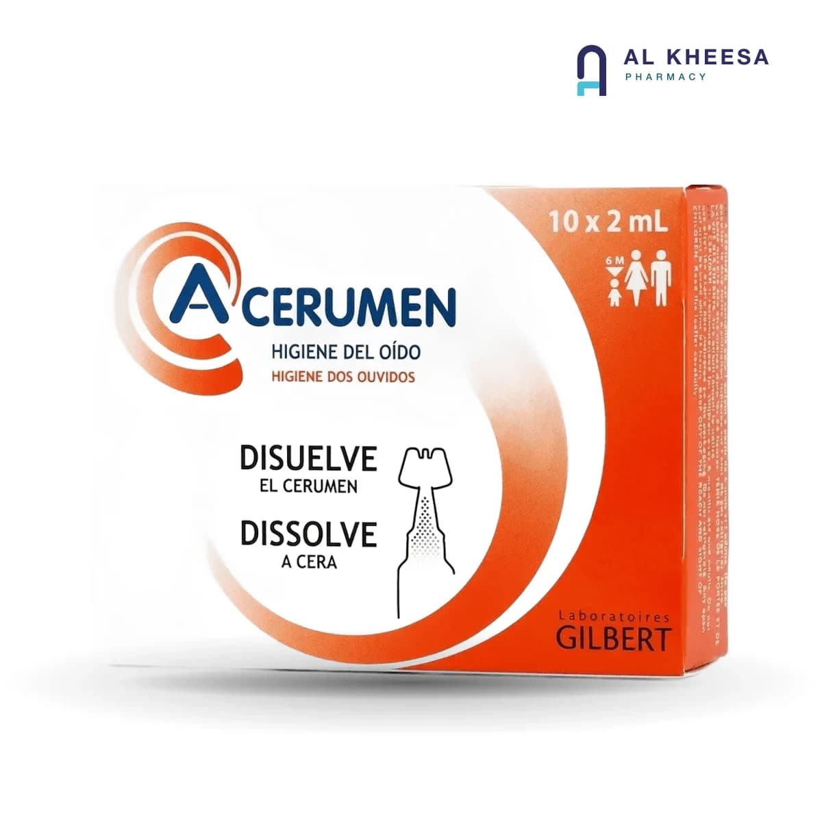 A-Cerumen Ear Wax Removal Solution 2ml – 10 Single-Use Vials for Ear Hygiene