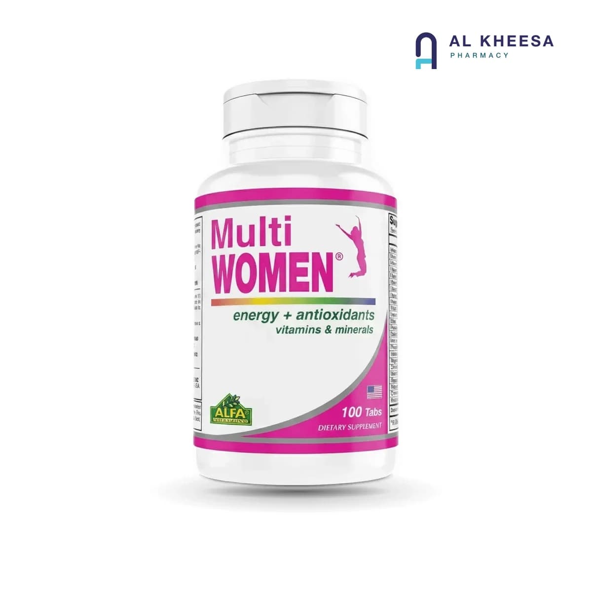 Alfa Multi Women Multivitamin & Mineral Supplement Tablets – 100 Count