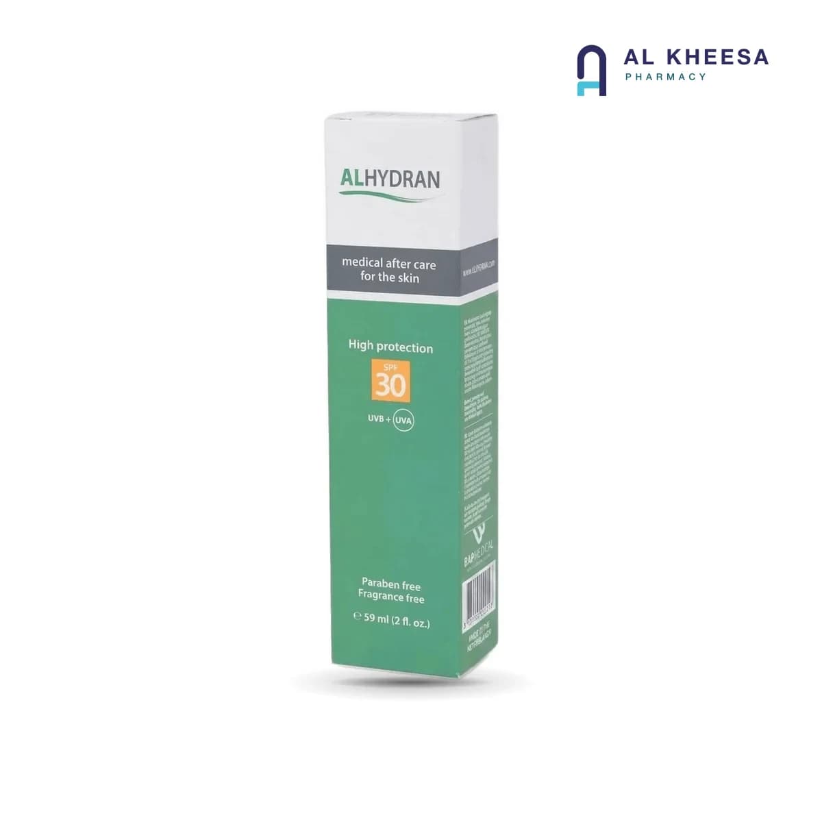 Alhydran SPF 30 Moisturizing Cream – Scar Care & Sun Protection – 59 ml