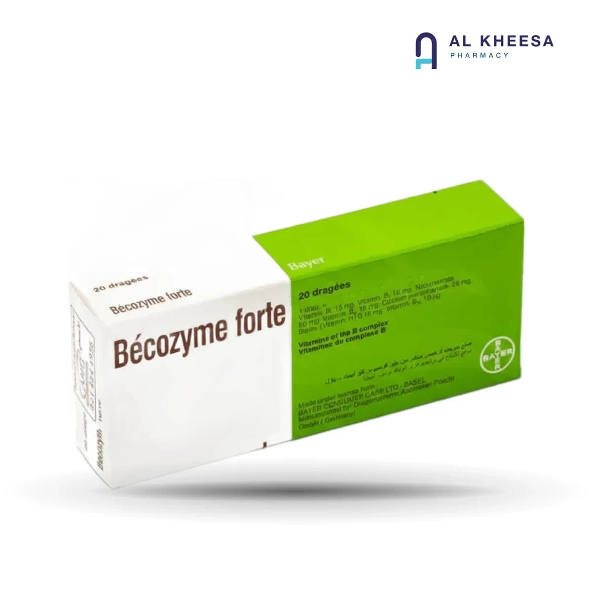 Becozyme Forte Vitamin B-Complex Tablets – 20 Tablets Pack