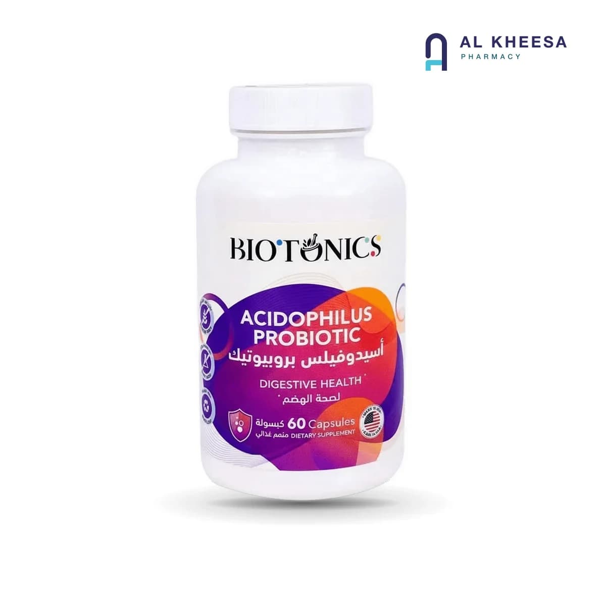 Biotonics Acidophilus Probiotics 60 Capsules – Digestive & Gut Health Support