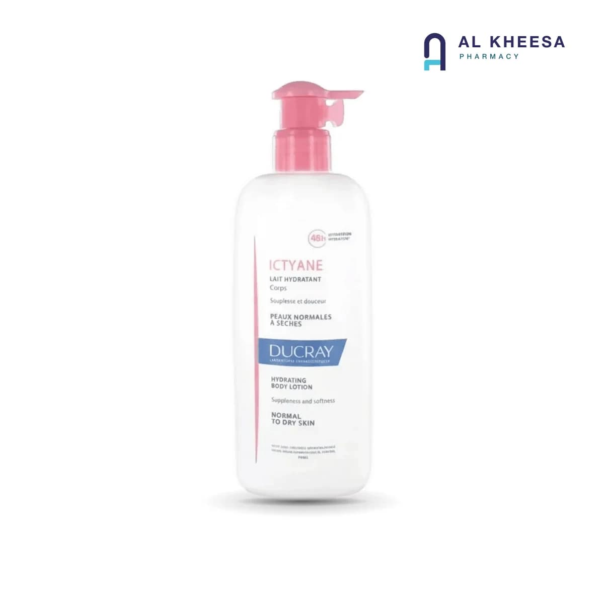 DUCRAY Ictyane Moisturizing Body Lotion for Normal to Dry Skin – 400ml