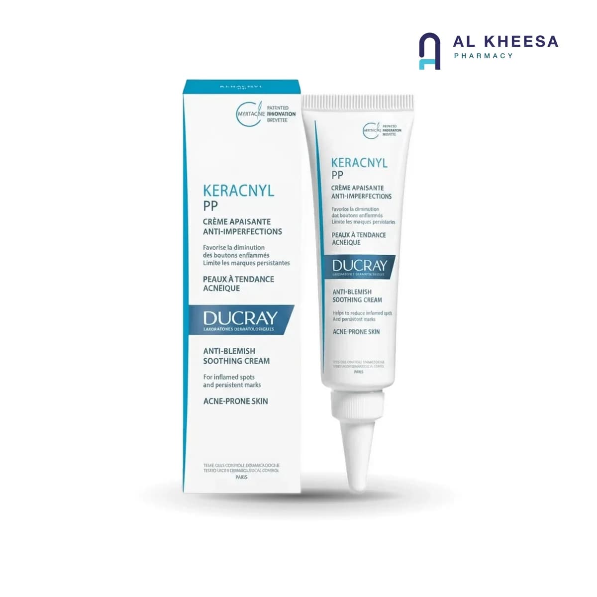 DUCRAY Keracnyl PP+ Anti-Blemish Soothing Cream with Myrtacine® – 30ml