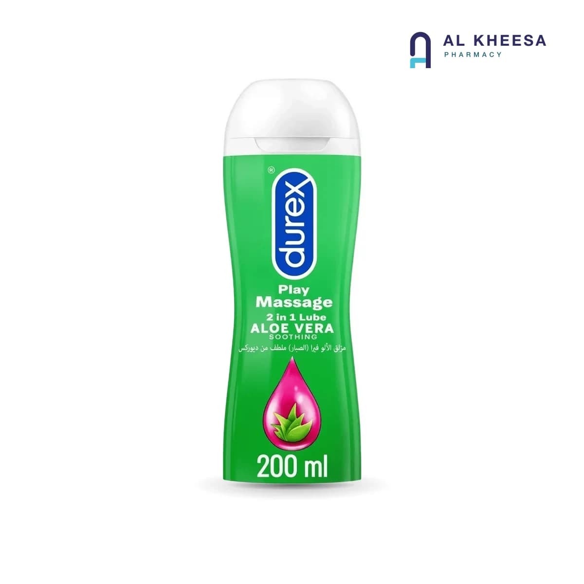 Durex Play 2-in-1 Massage Gel & Lubricant – Aloe Vera, 200ml