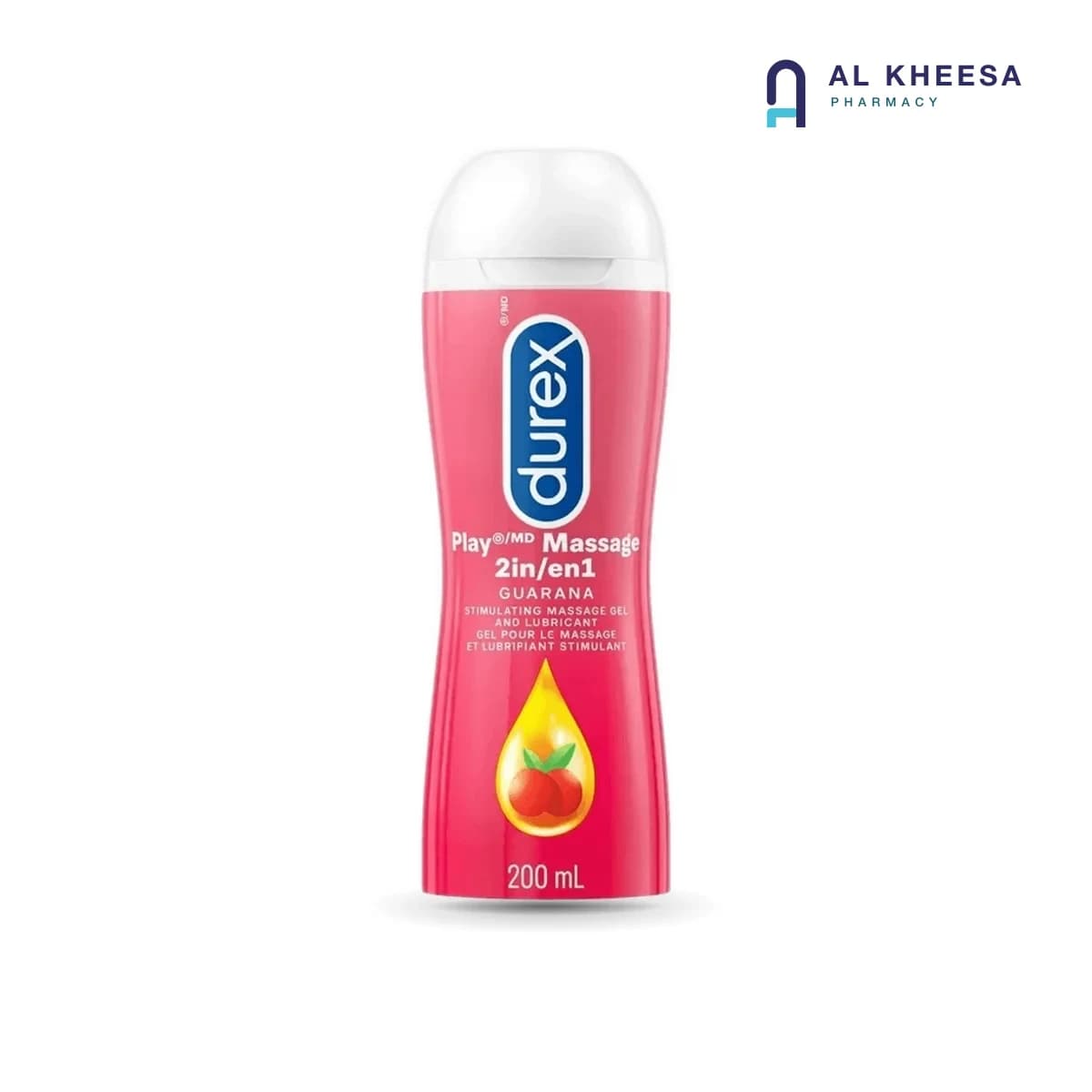 Durex Play 2-in-1 Massage Gel & Lubricant – Stimulating, 200ml