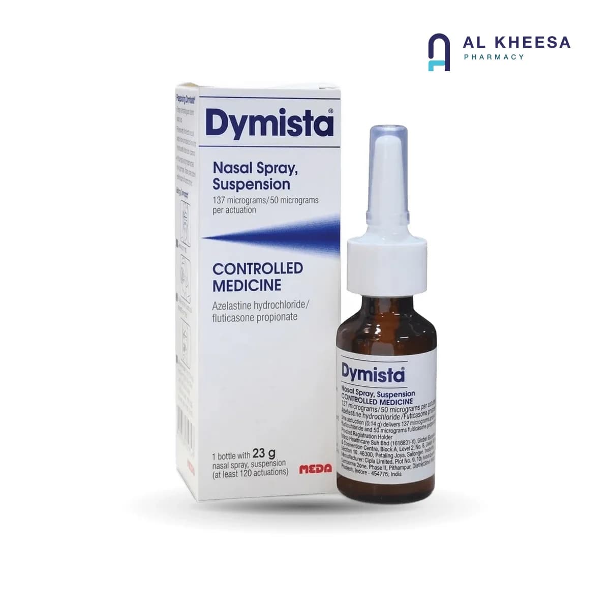 Dymista Nasal Spray 137/50 mcg – Dual-Action Allergy Relief Nasal Spray, 23g