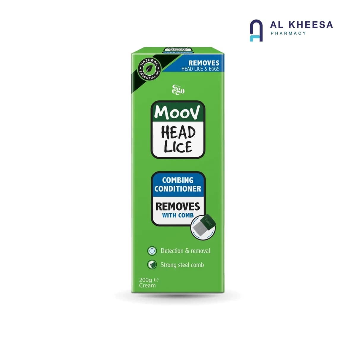 Ego Moov Head Lice Combing Conditioner – 200 ml, Gentle Lice Removal Aid