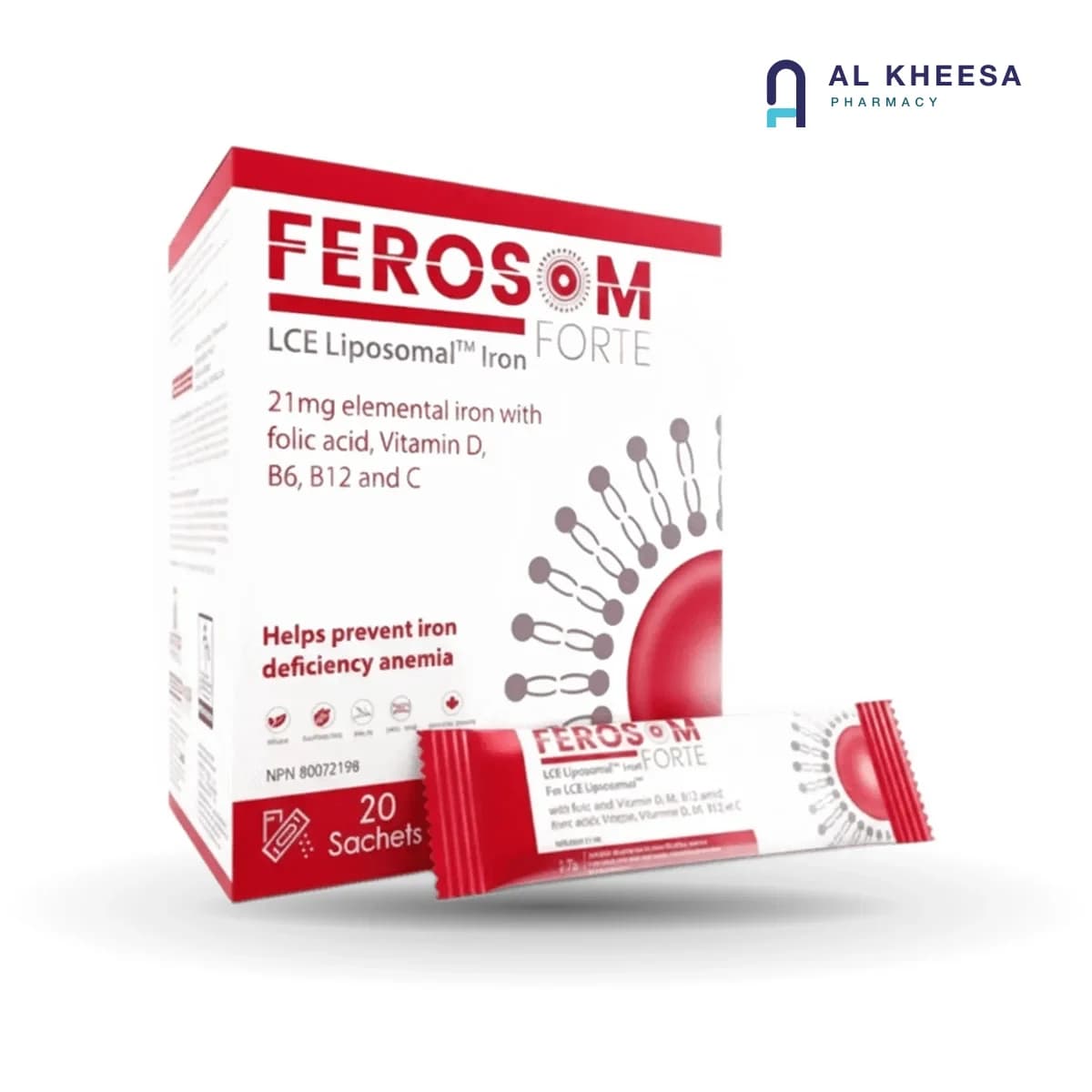 Ferosom Forte Iron Supplement Sticks – 20 Oral Sticks | Iron & Vitamin Support