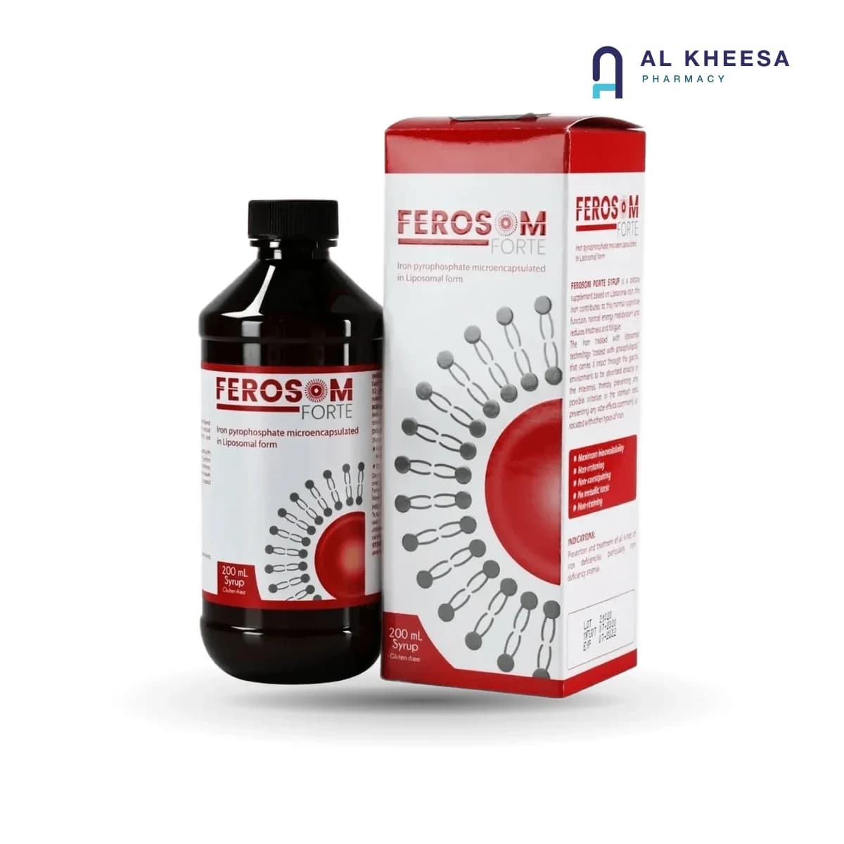 Ferosom Forte Liquid 200ml – Iron Supplement for Healthy Blood & Energy