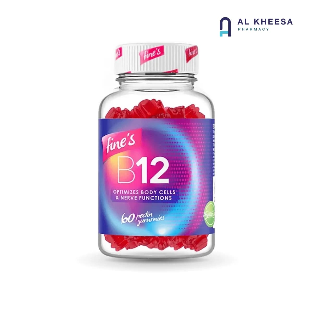 Fine’s Vitamin B12 Gummies – 60 Count Energy & Nervous System Support