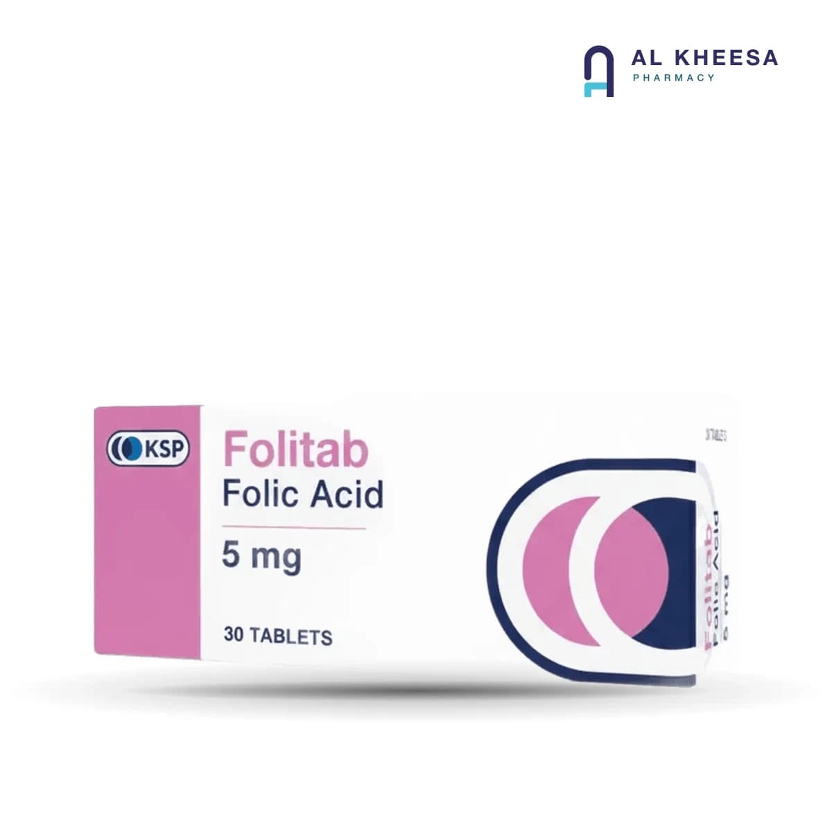 Folitab 5mg Folic Acid Tablets – 30 Tablets Pack