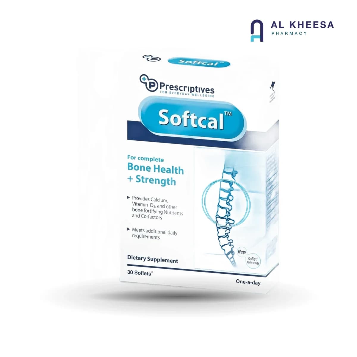 Geltec  SoftCal Tablets – Calcium & Bone Health Support – 30 Tablets