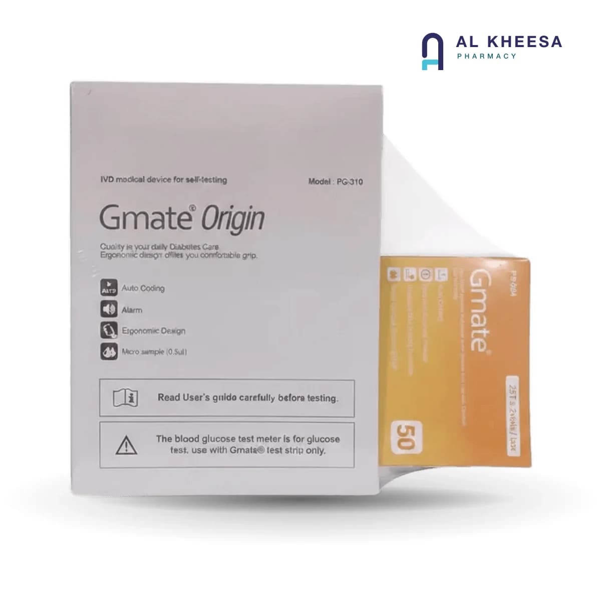 Gmate PG310 Blood Glucose Monitoring Kit – 50 Test Strips Included
