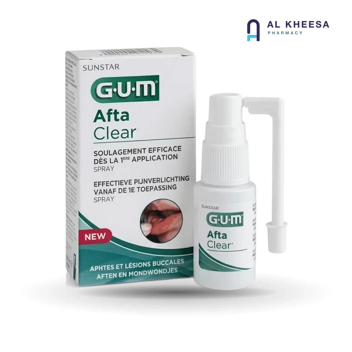 Gum AftaClear Spray – Fast-Acting Oral Ulcer Relief Spray 24ml