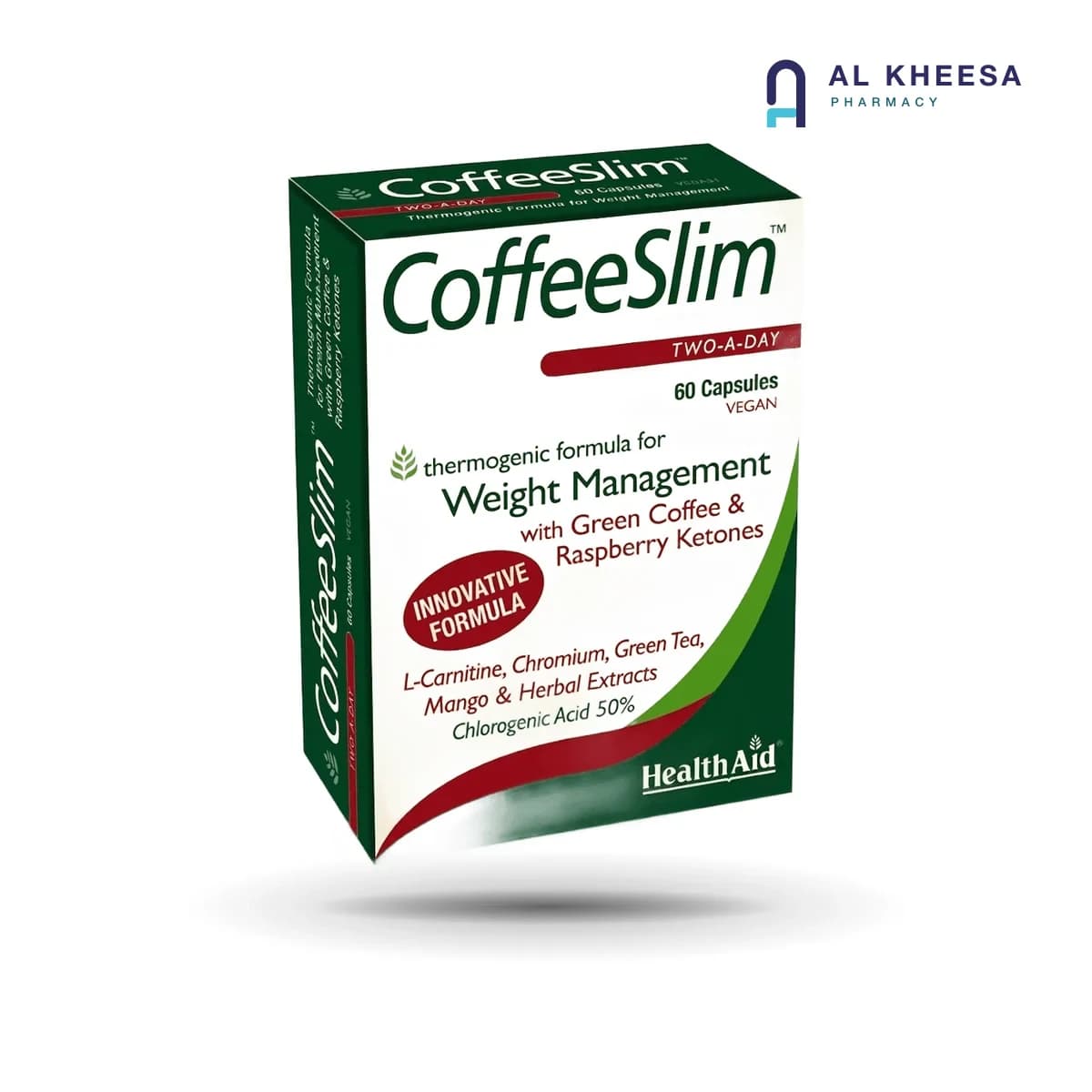 Health Aid Coffee Slim Capsules – 60 Count Blister Pack