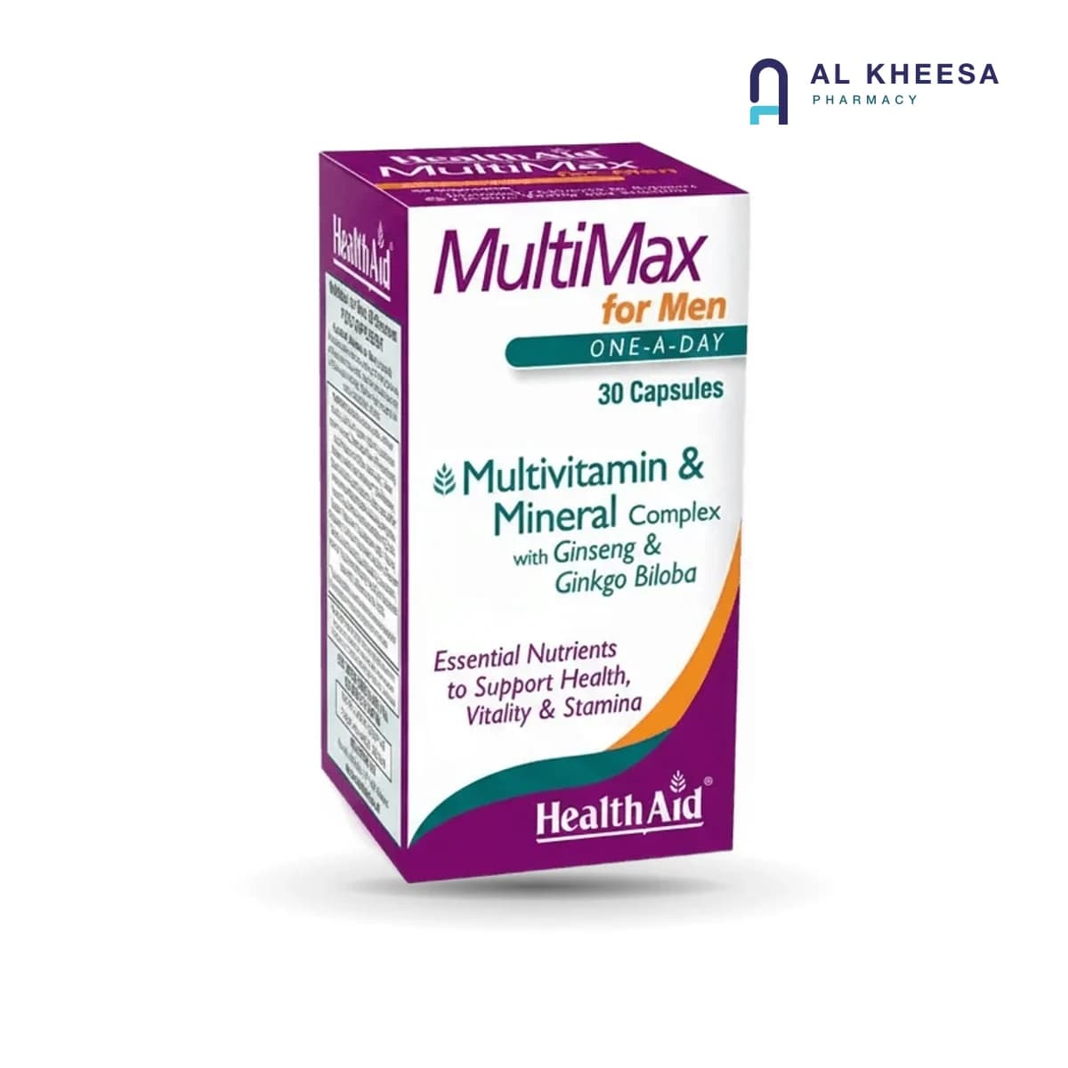 Health Aid Multimax Men’s Multivitamin Capsules – 30 Count