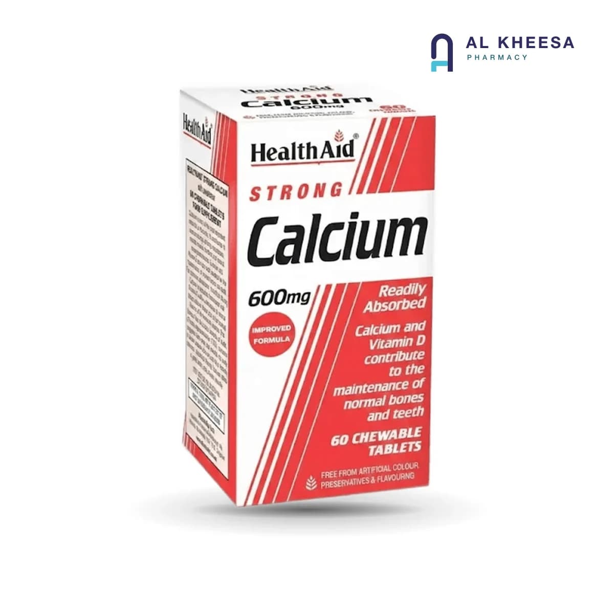 Health  Aid Strong Calcium 600 mg Tablets – Bone Health Support – 60 Tablets