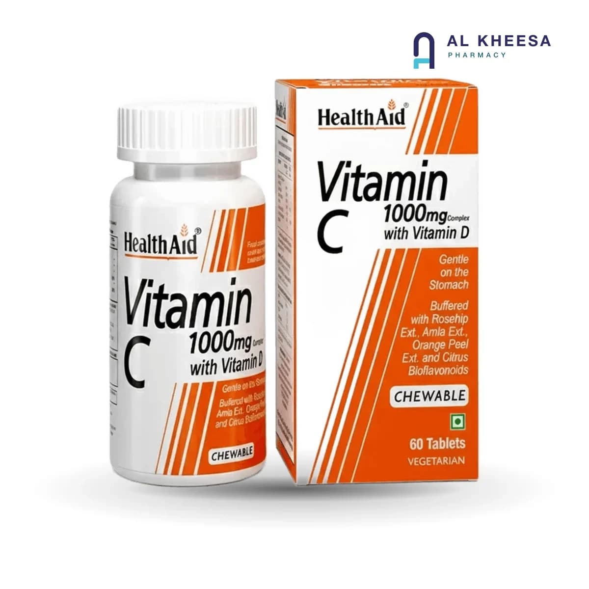Health Aid Vitamin C 1000 mg Chewable Tablets – 60 Tablets