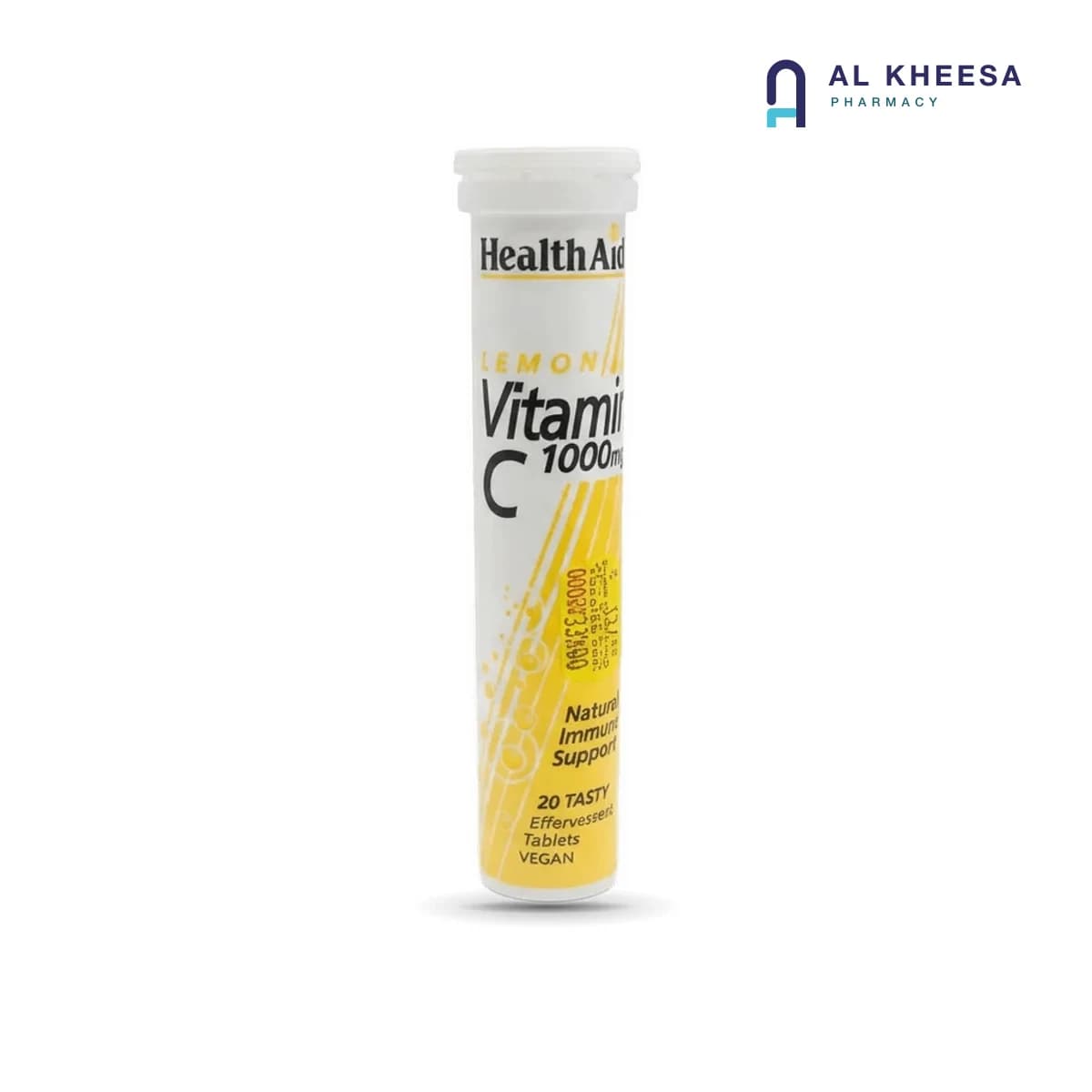Health Aid  Vitamin C 1000mg Lemon Effervescent Tablets – 20 Tablets