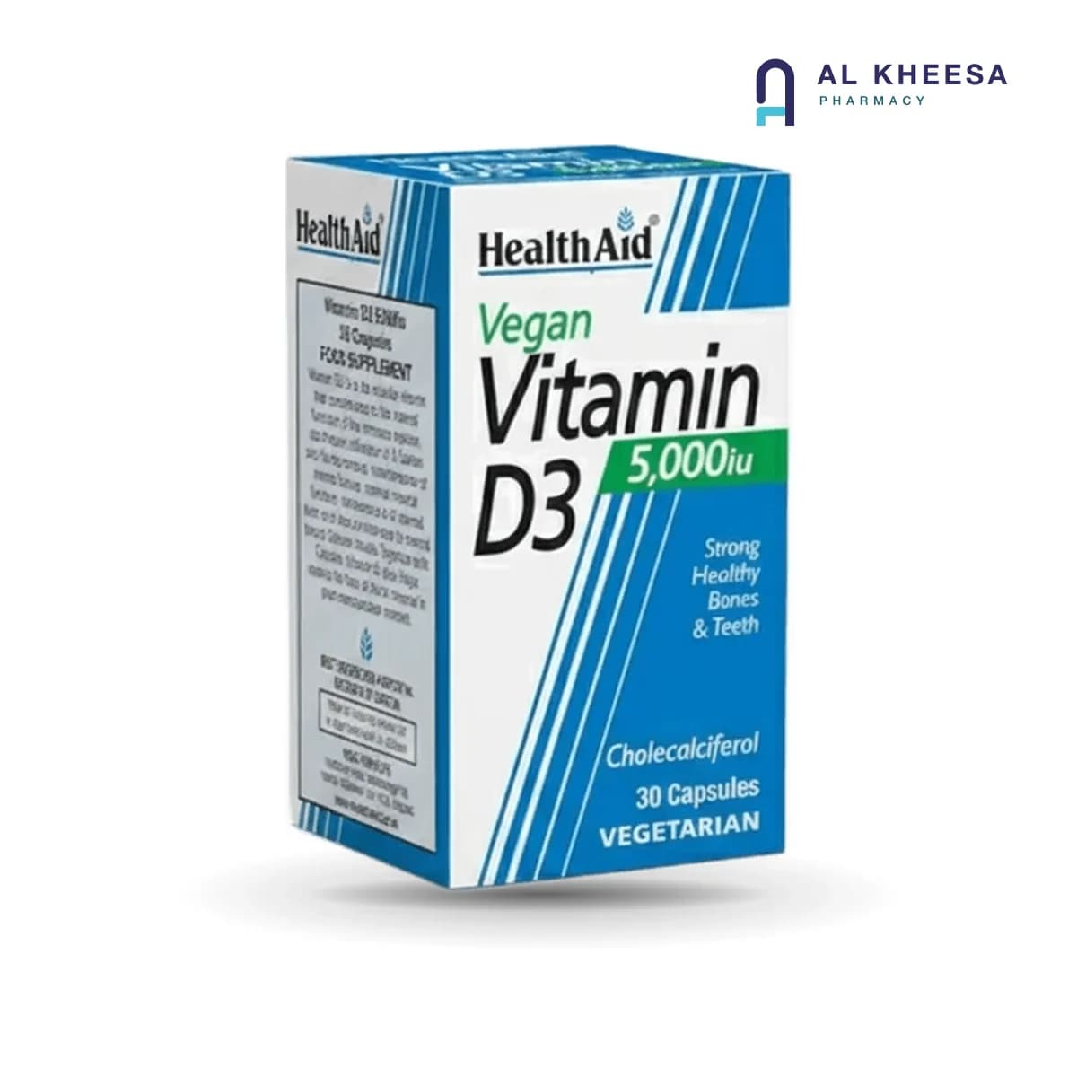 Health Aid  Vitamin D3 5000 IU Tablets – High-Potency Bone & Immune Support