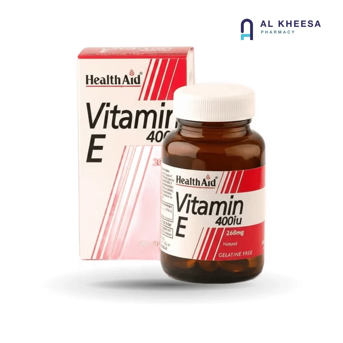Health Aid Vitamin E 400 I.U. Softgel Capsules – Antioxidant Support – 30 Capsules