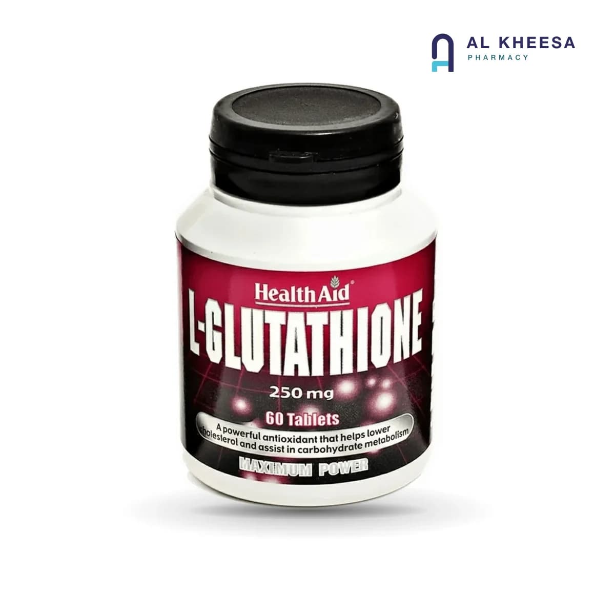 HealthAid L-Glutathione 250 mg Tablets – 60 Tablets