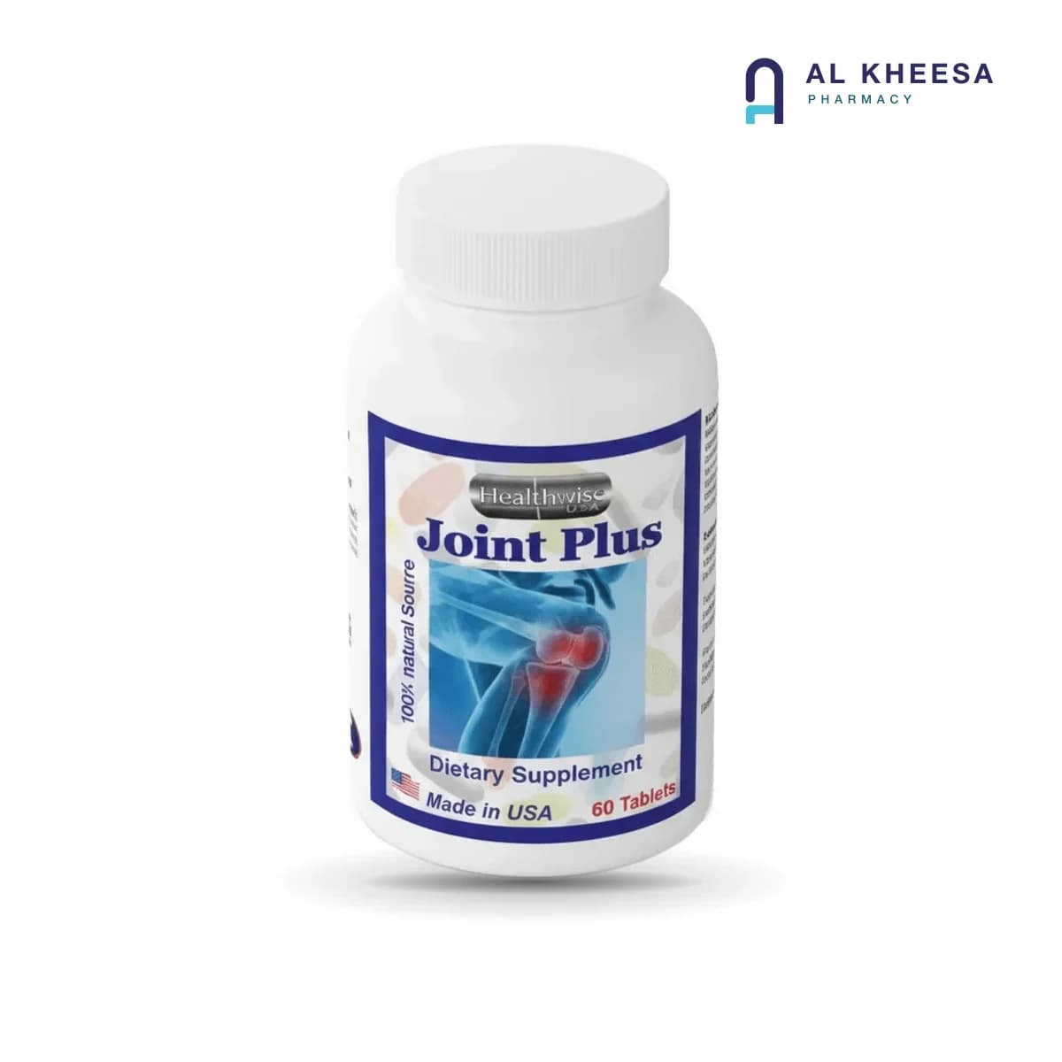 HealthWise USA Joint Plus 1200 mg Tablets – 60 Count Joint Support Formula