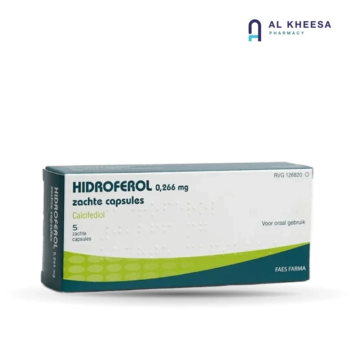 Hidroferol 0.266mg Capsules – Vitamin D (Calcifediol) Supplement – 10 Capsules