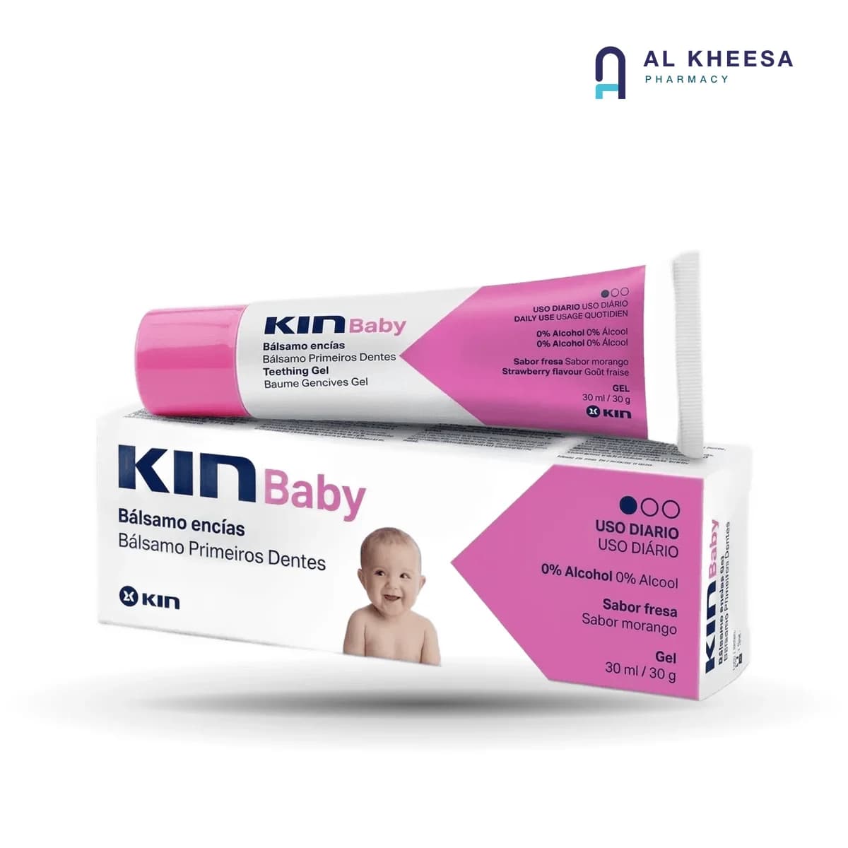 Kin Baby Teething Gel 30ml – Soothing Oral Gel for Infant Teething Discomfort