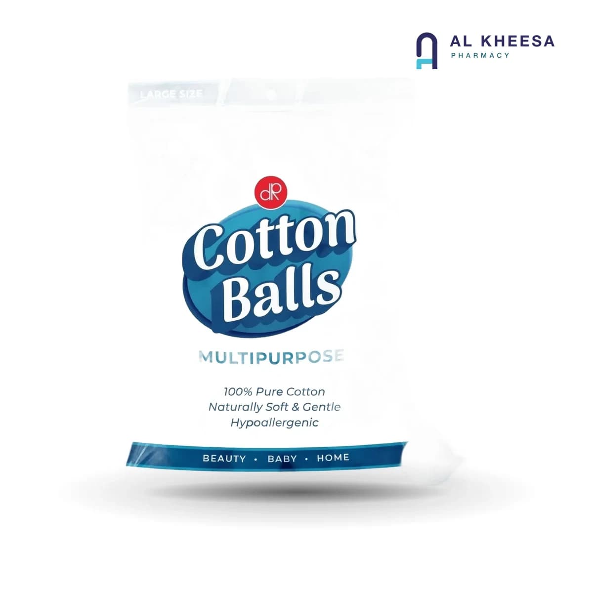Lamour White Cotton Balls – 0.7 g Premium Soft Cotton, Pack of 100