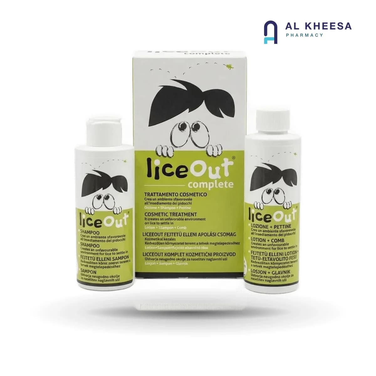 Lice Out Complete Anti-Lice Kit – Lotion, Shampoo & Comb Set