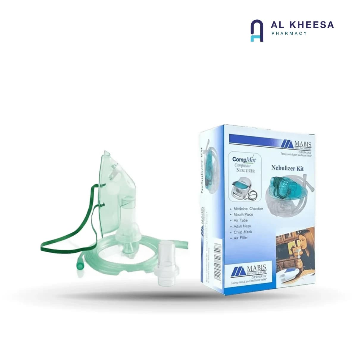 Mabis Nebulizer Mask Kit – Child & Adult Replacement Mask Set