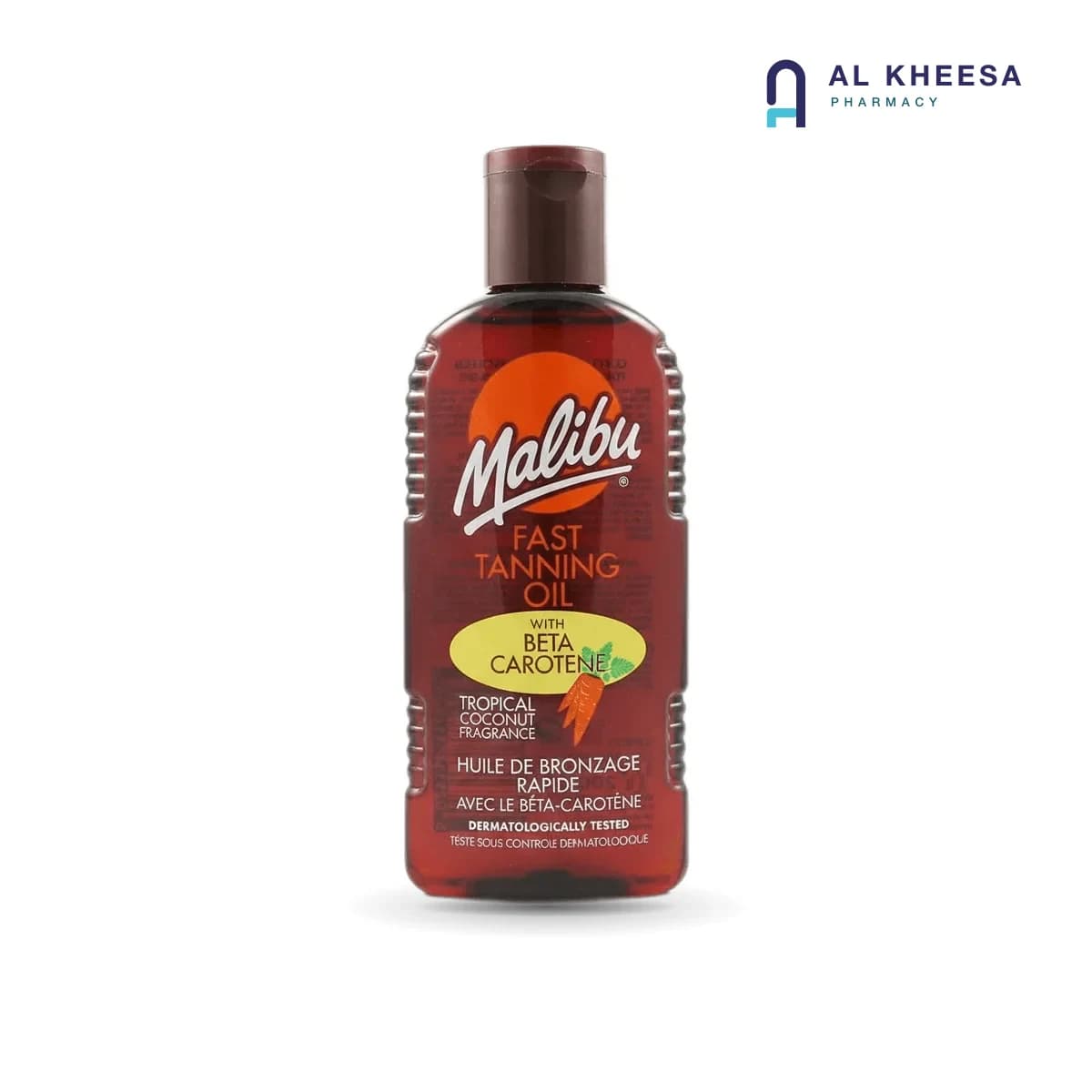 Malibu Fast Tanning Oil with Carotene 200ml – Intensive Bronzing Oil