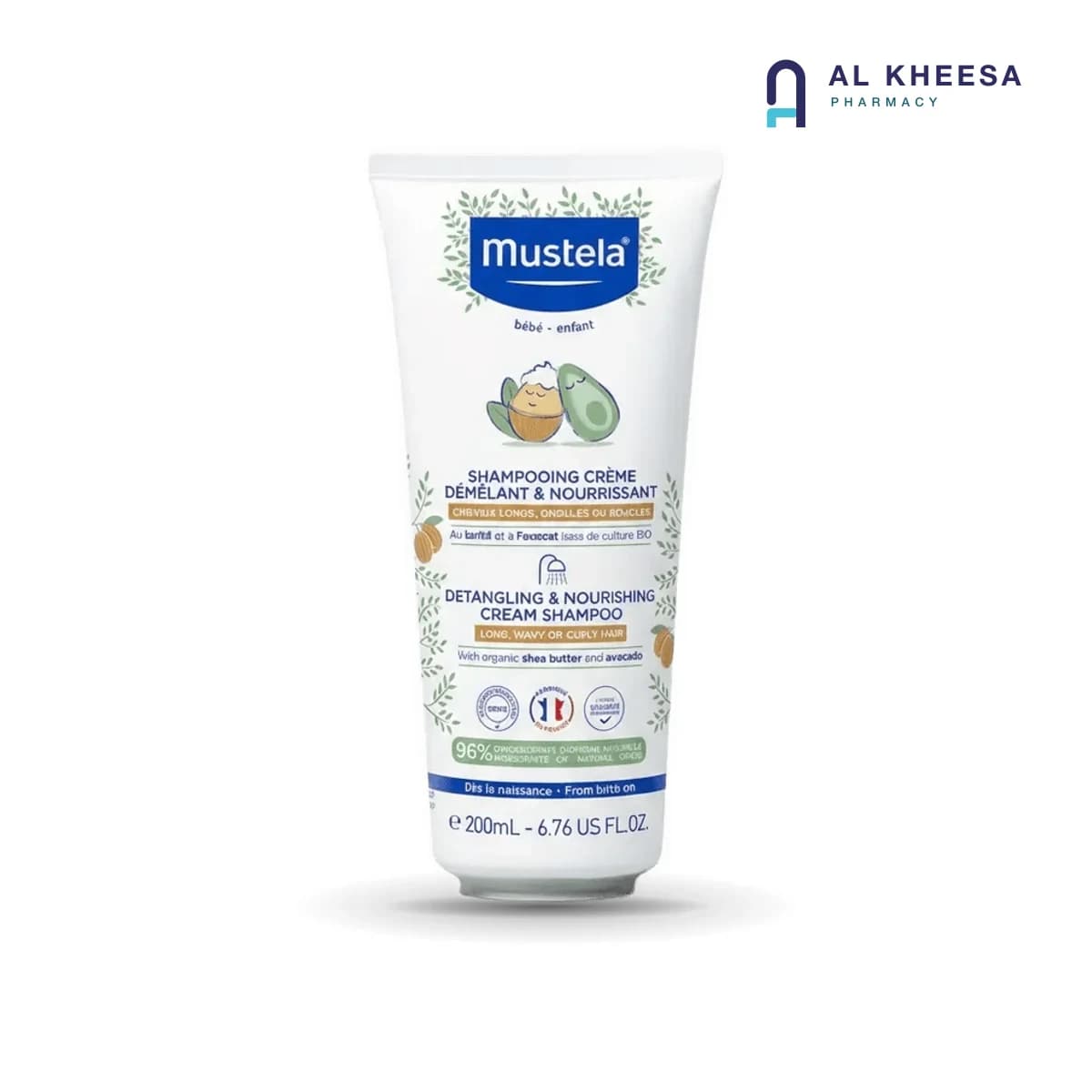 Mustela Detangling Cream Shampoo 200ml – Gentle Hair Care for Kids