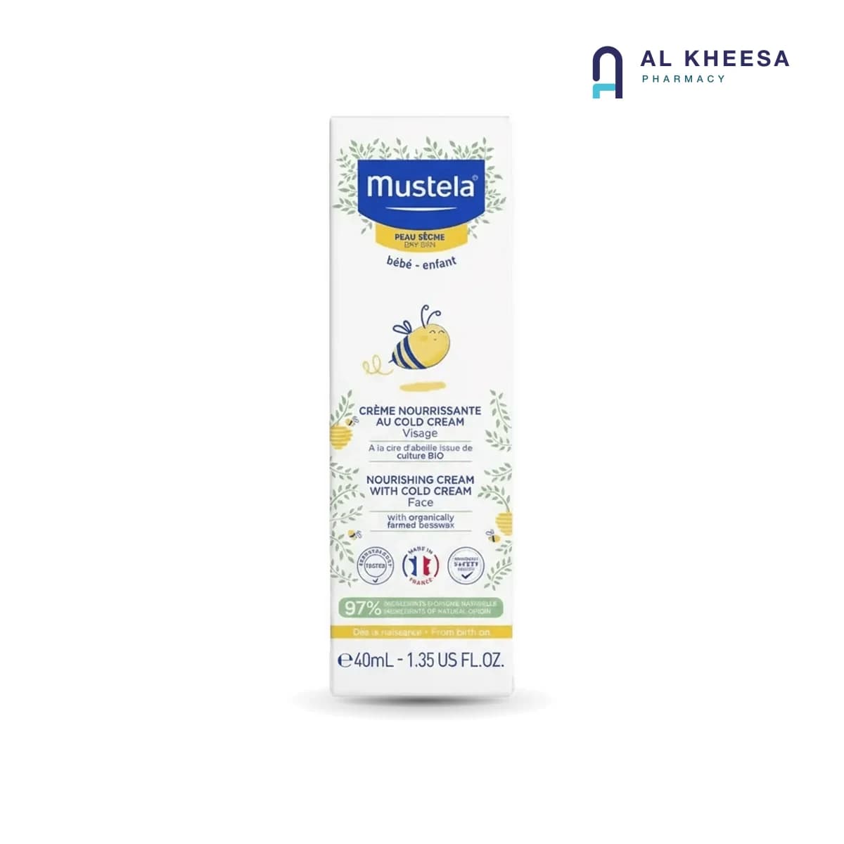 Mustela Nourishing Cream with Cold Cream 40ml – Gentle Hydrating Baby Cream