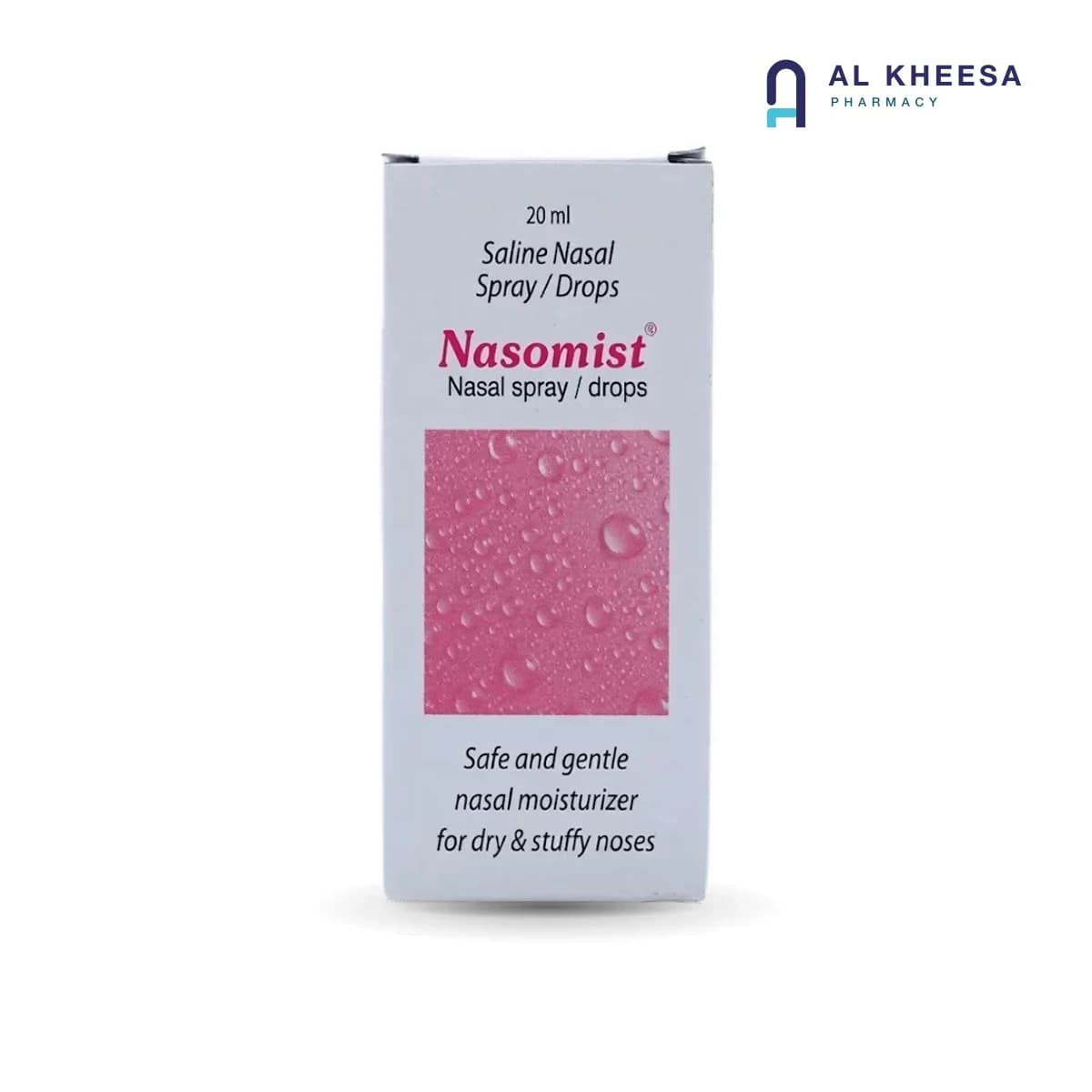 Nasomist Saline Nasal Drops & Spray – 20 ml | Gentle Nasal Care