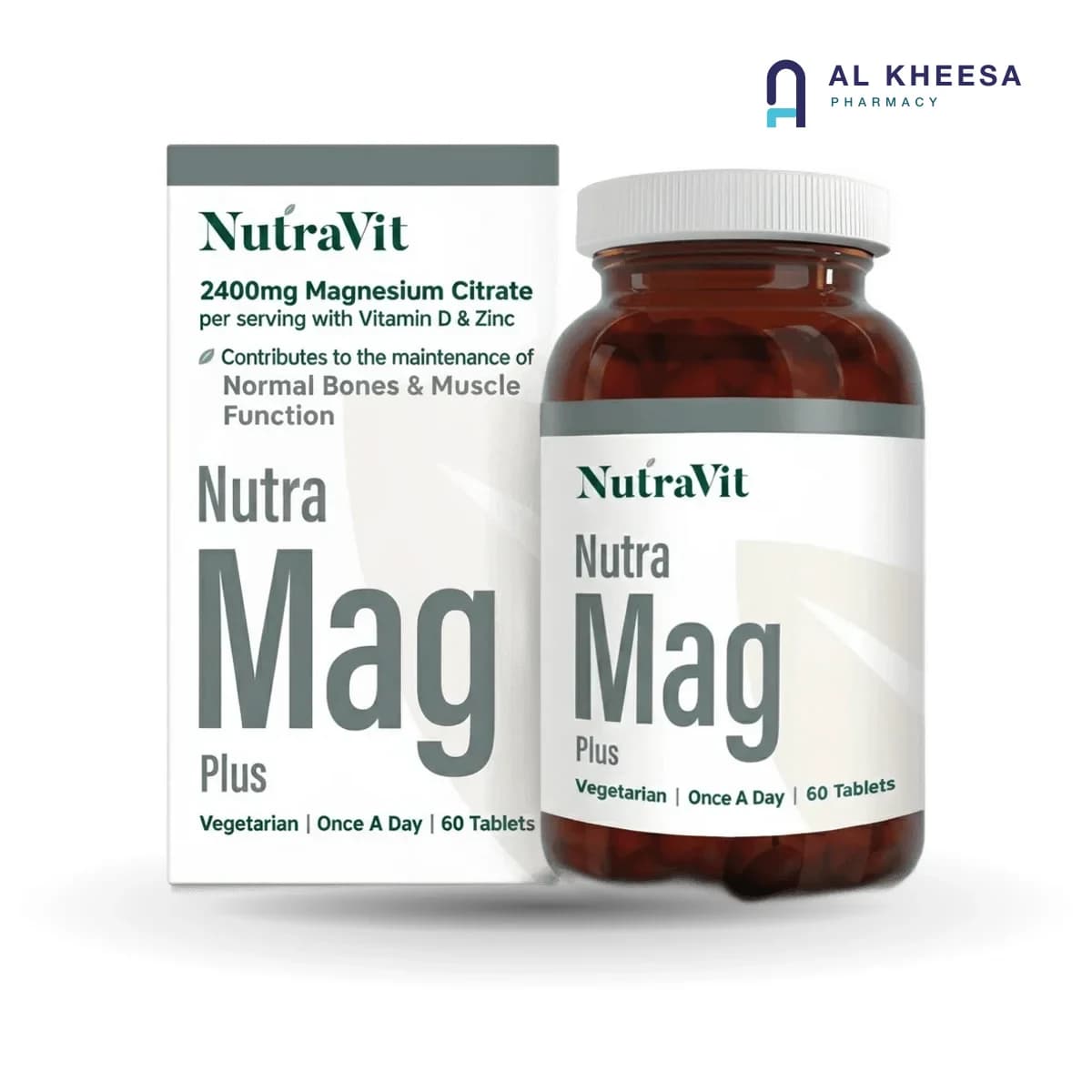 Nutra Mag Plus Magnesium Supplement Tablets – 60 Count