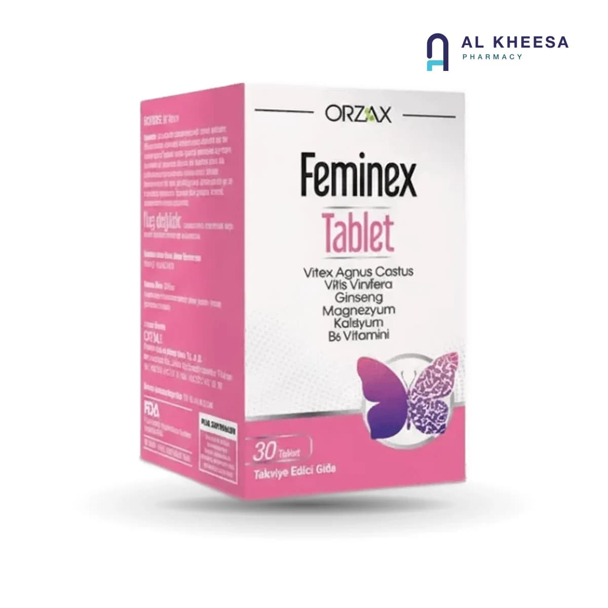 Orzax Feminex Tablets for Women’s Health Support – 30 Tablets