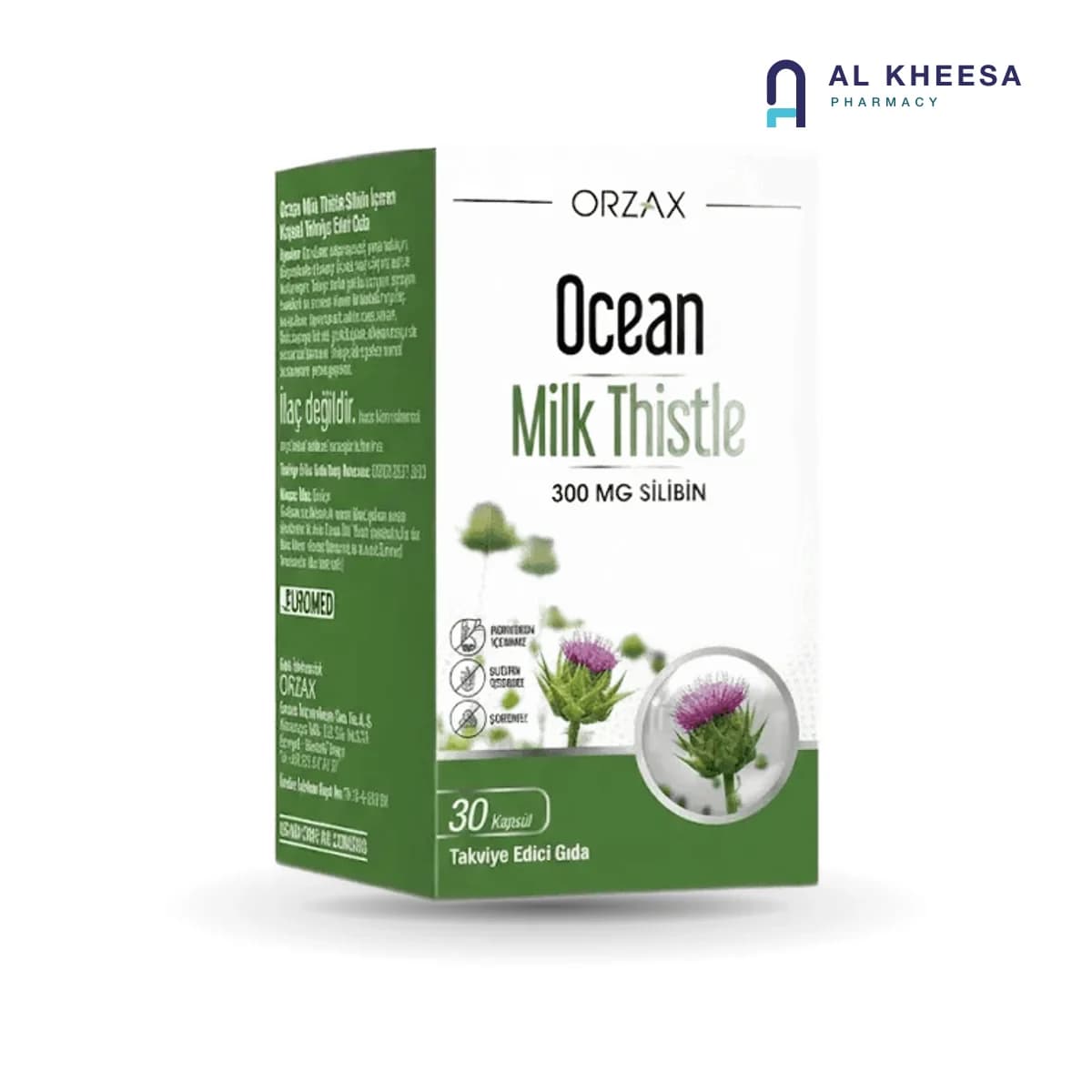 Orzax Milk Thistle Tablets for Liver Health – 30 Tablets